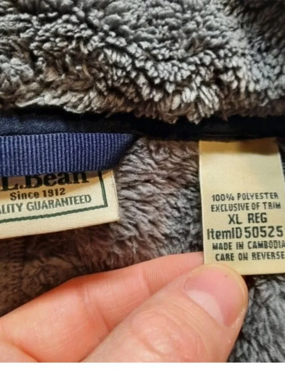 L.L. Bean Hi-Pile Fleece Full Zip Jacket Sweatshirt (Men's XL)